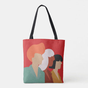 Tote Bag Diversité des femmes - Moderne du milieu du sièc