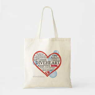 Tote Bag Divinheart Word Cloud Heart Grocery Fourre-tout