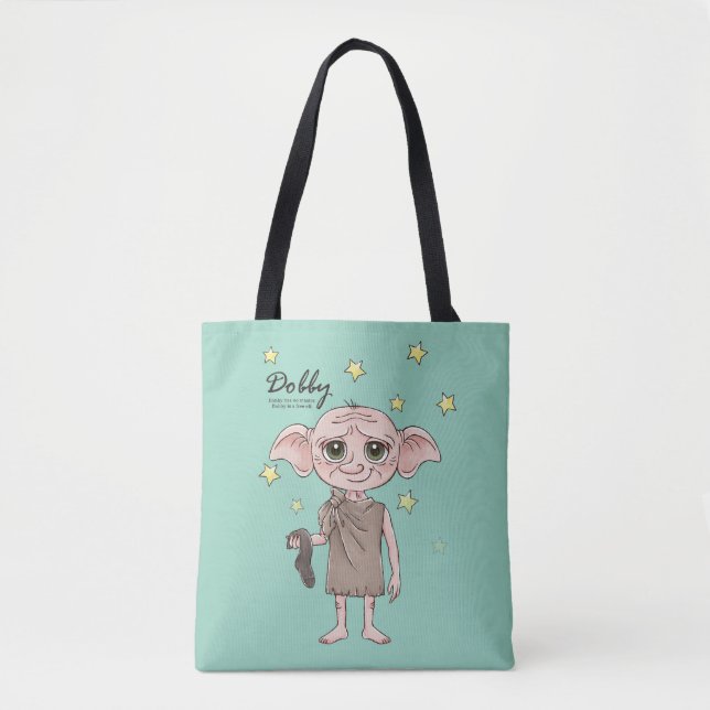 Tote Bag Dobby Watercolor Character Art (Devant)