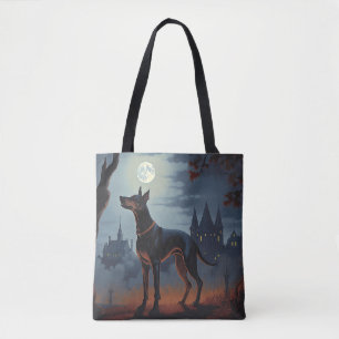 Tote Bag Doberman Halloween effraie