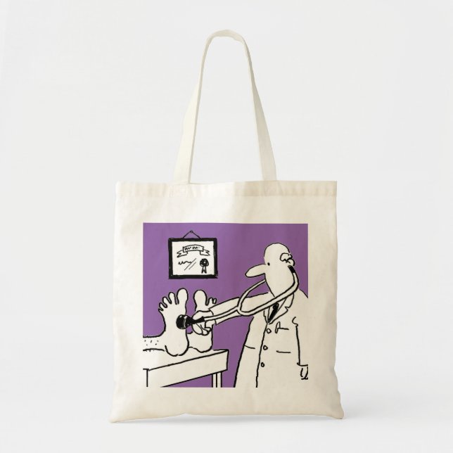 Tote Bag Docteur avec pied de contrôle de stéthoscope (Devant)