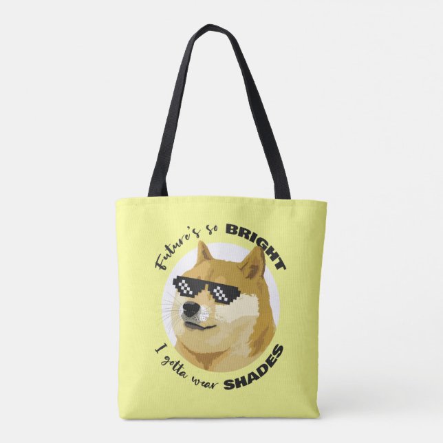 Tote Bag Dogecoin Future Sunglasses Stock Crypto (Dos)