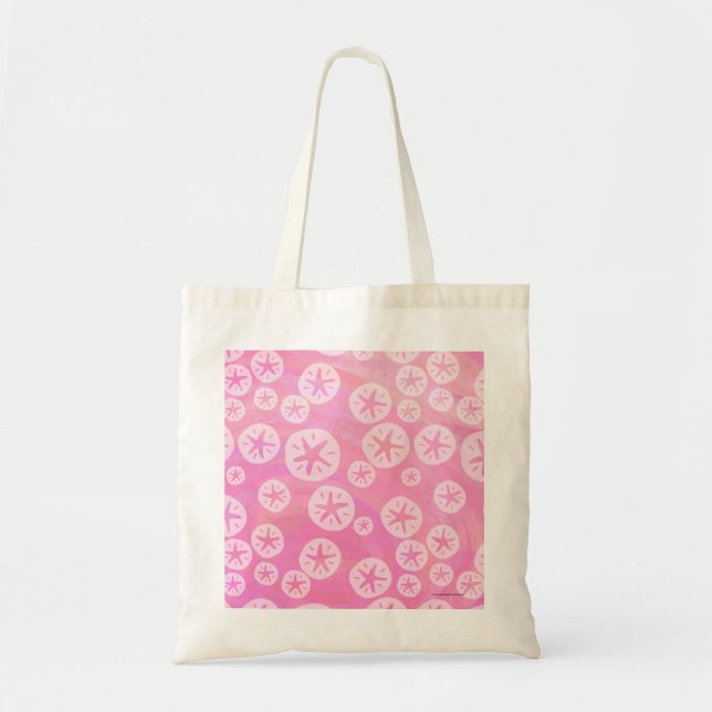 Tote Bag Dollar de sable blanc et rose (Devant)