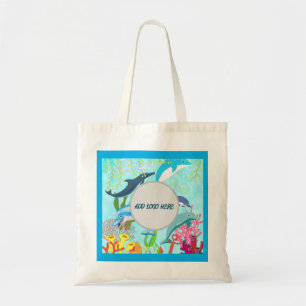 Tote Bag Dolphin Marine Coral Reefs Sous-marin Monde Tropiq