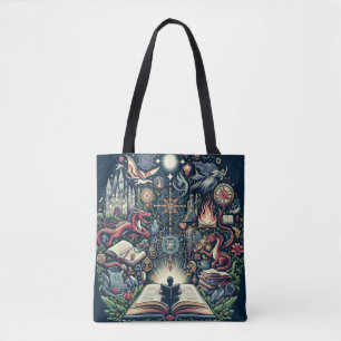 Tote Bag Domaine de l'imagination : Livres d'Imaginaire