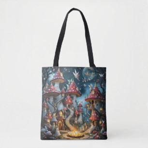 Tote Bag Domaine forestier de champignons mignons d'Imagina