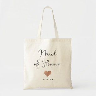 Tote Bag Domestique de manuscrit et de coeur à la mode de