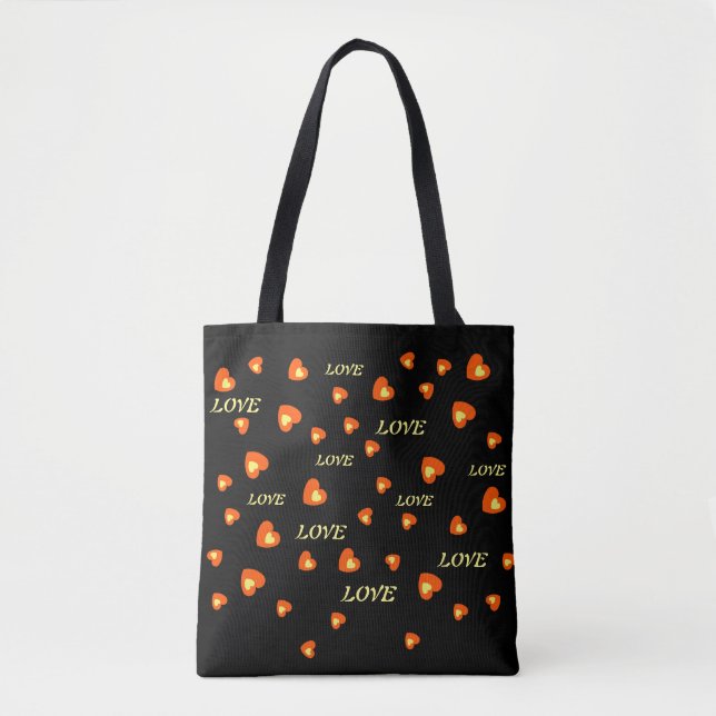 TOTE BAG DON D'AMOUR POUR VALENTINE, ANNIVERSAIRE T (Devant)