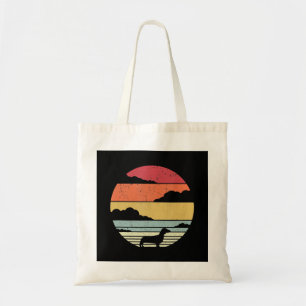 Tote Bag Don de chien   Idée cadeau de style Dachshund Vint