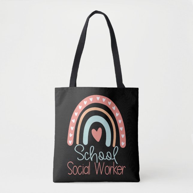 Tote Bag Don d'un travailleur social scolaire (Devant)