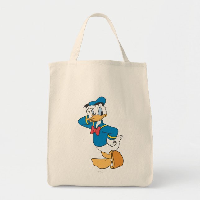 Tote Bag Donald Duck | Main sur le visage (Devant)