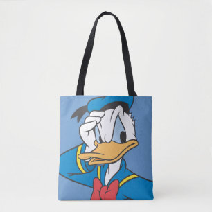 Tote Bag Donald Duck Main sur le visage