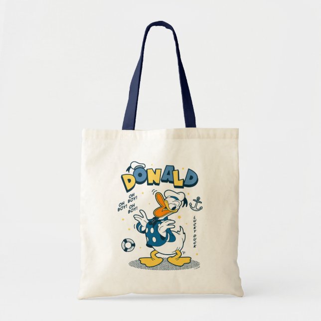 Tote Bag Donald Duck | Oh mon garçon ! Oh mon Dieu ! Lucky  (Devant)