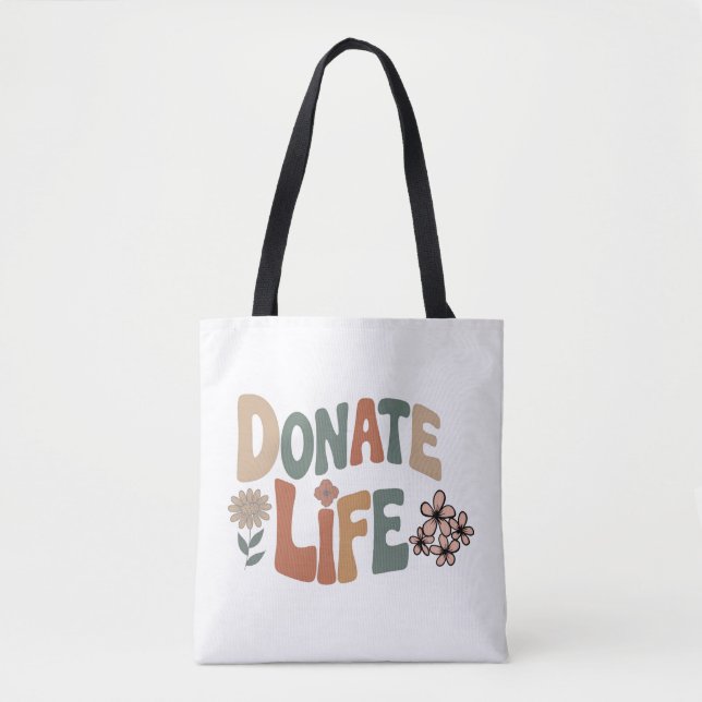 Tote Bag Donate Life BoHo (Devant)