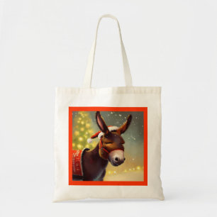 Tote Bag Donkey de Noël 4