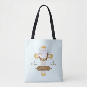 Tote Bag Donné 4 Dove croisée religieuse