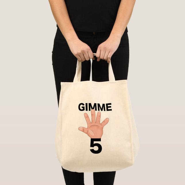 Tote Bag Donne m'en 5 (Devant (produit))