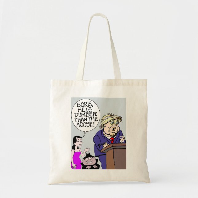 Tote Bag Dons Drôle Pour Donald Boris Et Natasha Long Cadea (Devant)