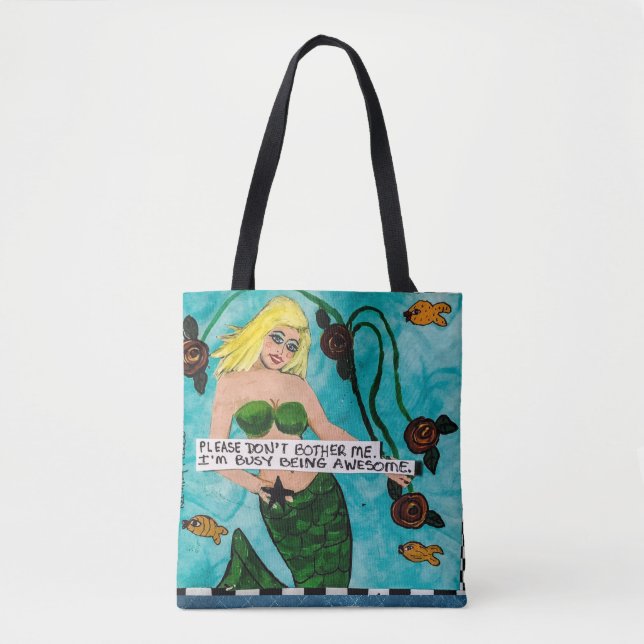 Tote bag- don't bother me. bag (Front)