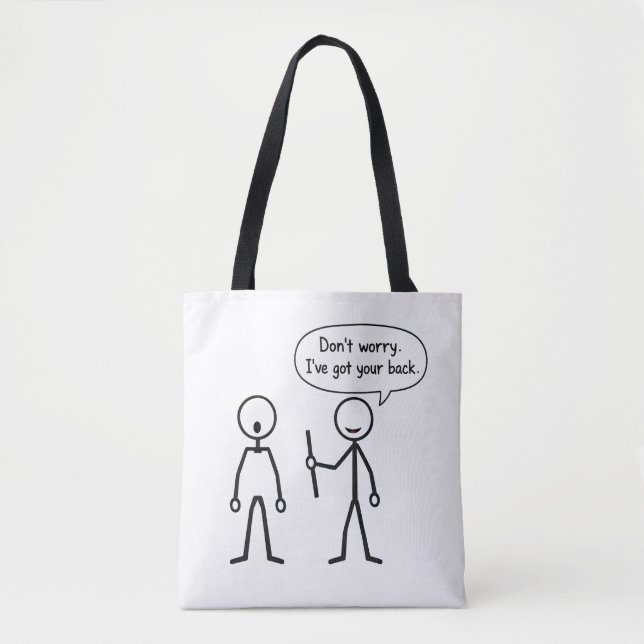 Tote Bag Don't Worry. I've Got Your Back (Devant)