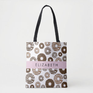 Tote Bag Donuts Au Chocolat, Donuts Au Caramel, Glace, Votr