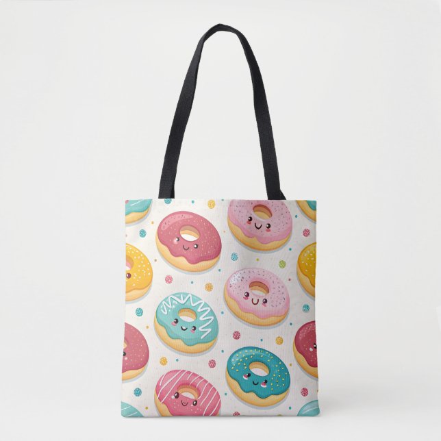 Tote Bag Donuts Pattern (Devant)