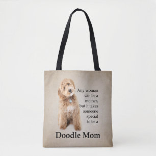 Tote Bag Doodle Chien Maman