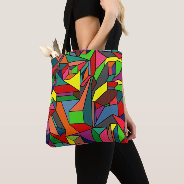 Tote Bag Doodle d'angle (De près)