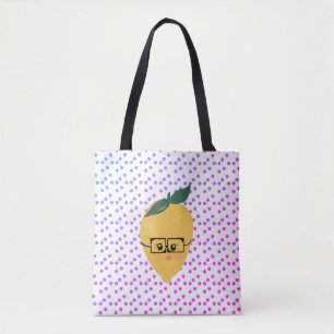 Tote Bag Doodle de dessin à main de citron d'été