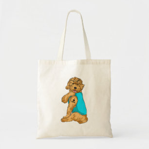 Tote Bag Doodle d'or J'aime papa Tattoo Vêtements Chien Pap