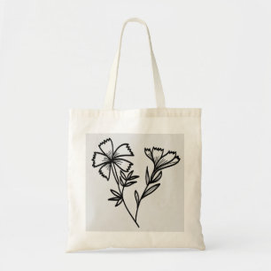 Tote Bag doodle floral
