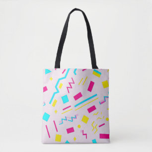 Tote Bag Doodle tiré à la main des années 90