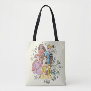 Tote Bag Doodles Disney Princess Marker