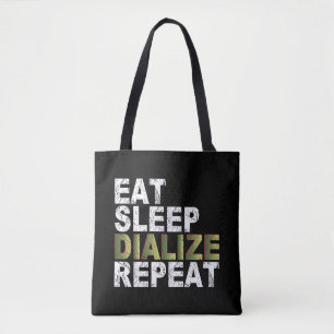 Tote Bag Dormir manger Dialiser répéter soins infirmiers et