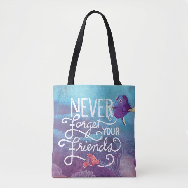 Tote Bag Dory et Nemo| N'oubliez jamais vos amis (Devant)