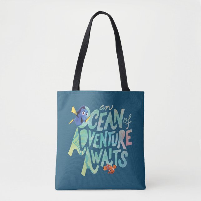 Tote Bag Dory et Nemo| Un océan d'aventures attend (Devant)