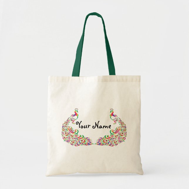 Tote Bag Double Rainbow Peacock's (Devant)