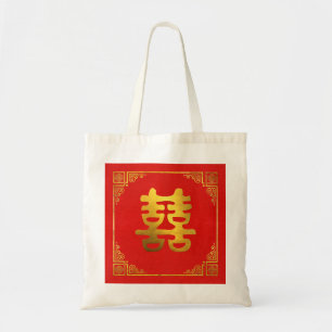 Tote Bag Double symbole de Feng Shui de bonheur