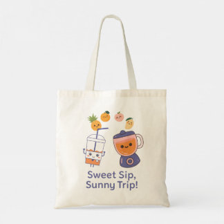 Tote Bag Douce Boisson, Voyage Ensoleillé – Smoothy d'Été K