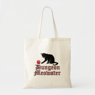 Tote Bag Doungeon Meowster Drôle RPG Chat avec dés