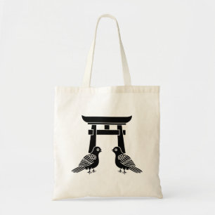 Tote Bag Doves et Torii face