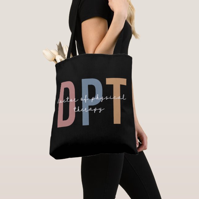 Tote Bag DPT Docteur en physiothérapie (De près)