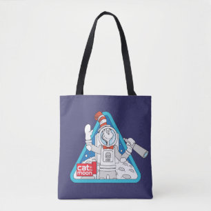 Tote Bag Dr Seuss Cat in the Moon Outer Space Graphic