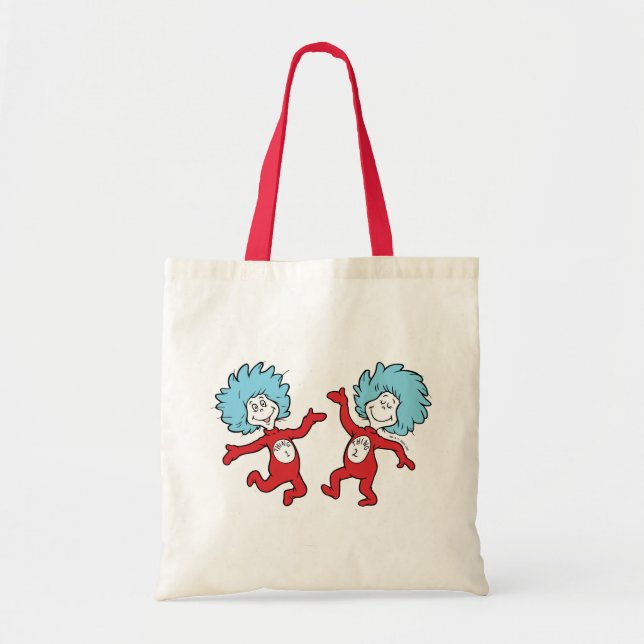 Tote Bag Dr. Seuss Chose 1 et Chose 2 Personnage (Devant)