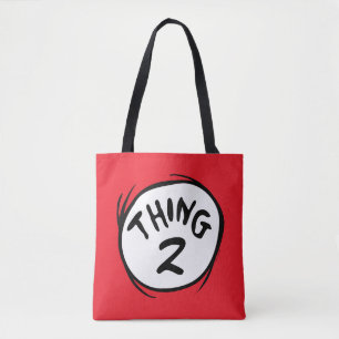 Tote Bag Dr Seuss   Chose personnalisée Une chose deux