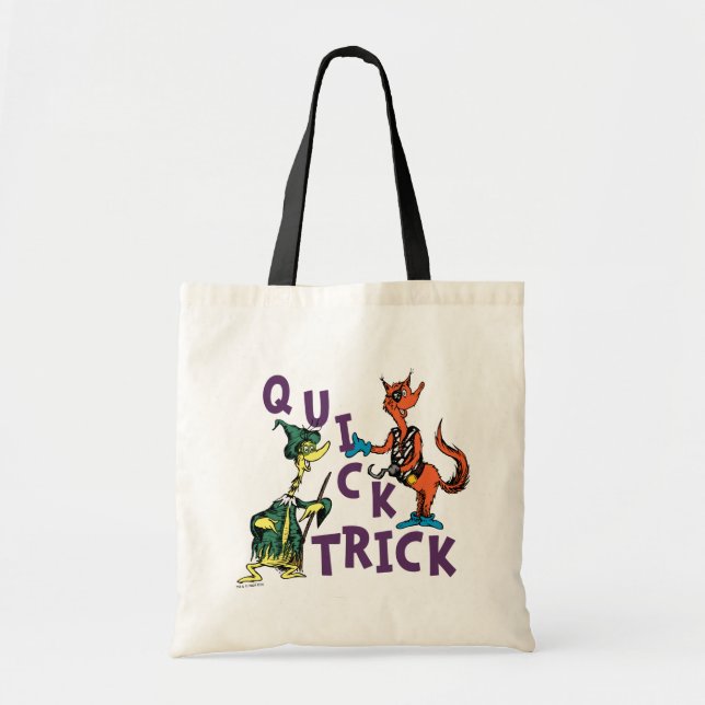 Tote Bag Dr Seuss | Graphique d'Halloween en raccourci (Devant)