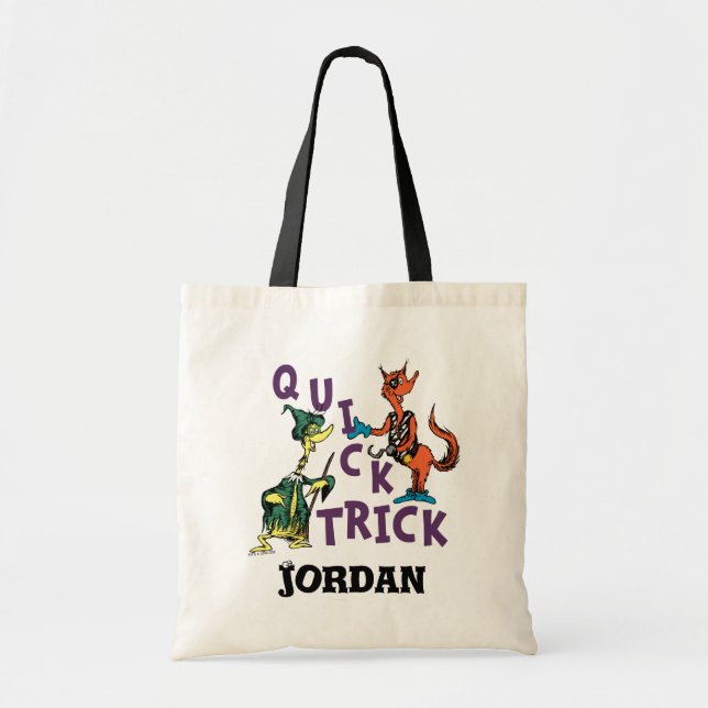 Tote Bag Dr Seuss | Graphique d'Halloween en raccourci (Devant)