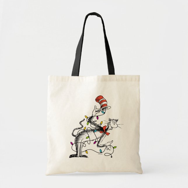 Tote Bag Dr Seuss | Grinch | Chat malicieux dans la Ha (Devant)