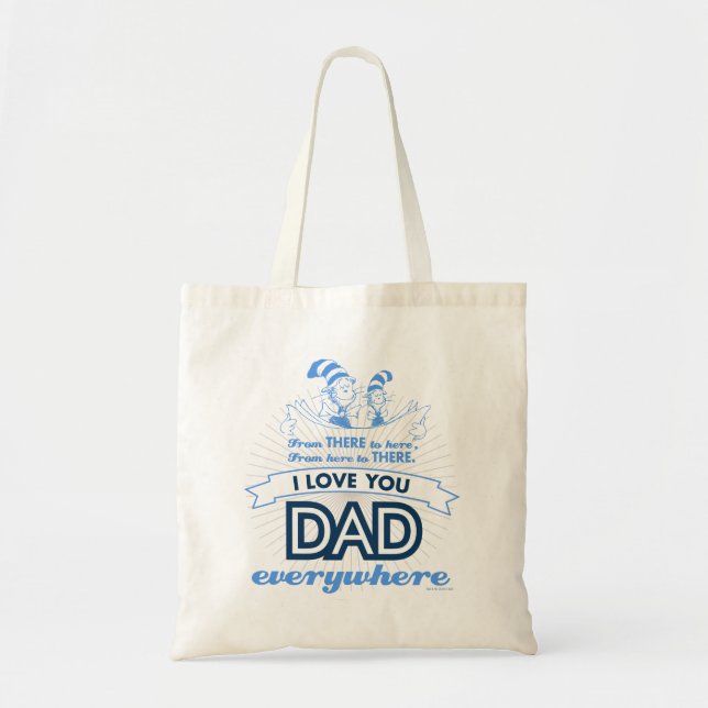 Tote Bag Dr Seuss | Je t'aime Papa partout (Devant)