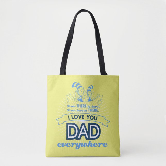 Tote Bag Dr Seuss | Je t'aime Papa partout (Devant)